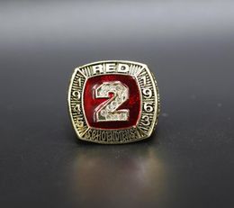 Hall Of Fame Baseball 1945 1963 2 Red Schoendienst Team s ship Ring with Wooden Display Box Souvenir Men Fan Gift1938494