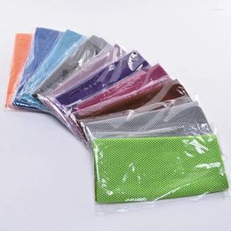 Towel 2pc Cold Polyester Fibre Ice Outdoor Cooling Fitness Sports Gym Running Quick Dry Cool 10 Candy Colour