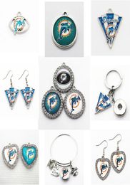 US Football Team 51020pcs Miami Charms Dolphins Dangle Charms Sports DIY Bracelet Necklace Pendant Jewellery Hanging Charms2860898