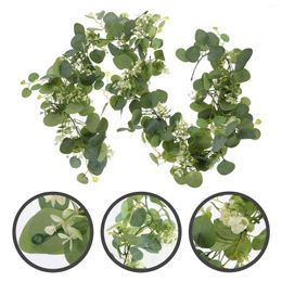 Decorative Flowers Fake Vine Hanging Gypsophila Eucalyptus Plant Backdrop Wall Decor