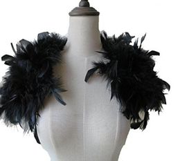 Real Ostrich Feather Fur Shrug Cape shawls scarves Wedding Party Shawls Accessories Colours 34823891