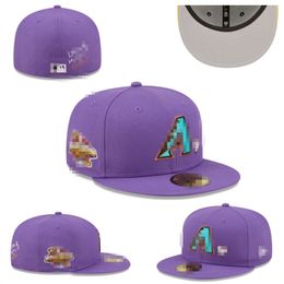 NEW designer Men's Fashion basketball team Classic Fitted Colour Flat Peak Full Size Closed Caps Baseball Sports Fitted Hats In Size 7- Size 8 basketball team Snapback A8