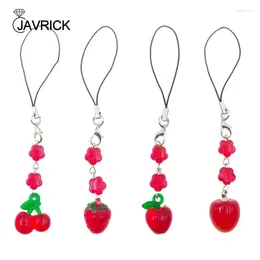 Keychains Unique Fruit Keyring Phone Charm Keychain Cellphone Perfect Gift For Girls Backpacks And Headphone Cases