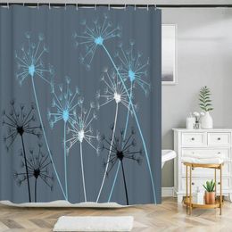 Shower Curtains Bathroom Waterproof Curtain Dandelion Flowers Plant Pattern Printing Polyester Home Decoration With Hooks