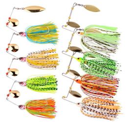 8pcsset Spinner Bait Set Chatter Fishing Lure Chatterbait Kit Wobbler for Bass Tackle 2106226831768