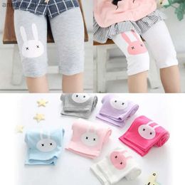 Shorts Girls Summer Long Leggings Rabbit Childrens Knee Pants Leggins Trouser Elastic Cotton Candy Colour Childrens Hat Girls Tight PantsL2405L2405