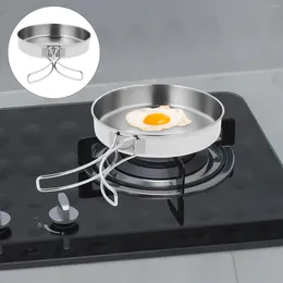 Pans Outdoor Pan Non-stick Frying Camping Pots Stainless Steel Cooking Cooker Utensils Griddle
