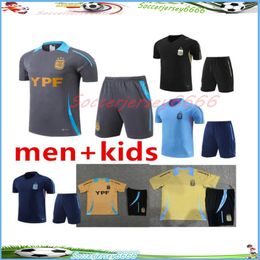 3 star Argentina tracksuit Soccer Jerseys 2024 2025 Football Shirts MESSIS DI MARIA DYBALA DE PAUL MARADONA Men Kids short sleeves Camisas De foot survetement