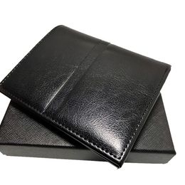 BOBAO Mens Wallet Credit Card Holder Portable Cash Clip High-quality Leather Business Coin Bag German Craftsmanship purse With Box Set 301t