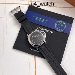 Titanium Wrist Watch Panerai Mens Luminor Series 44mm Diameter Eight Day Power Storage Manual Mechanical Luxury Watch PAM00914