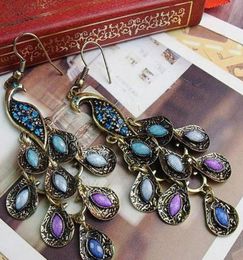 Dangle Chandelier Peacock Style Earrings Fashion Women039s Ornaments Vintage Jewellery National3959332