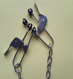 New Stainless Steel Adjustable Nipple Clamps Metal Breast Clips BDSM Bondage Restraints Accessories Fetish Sex Toy Torture Play4399146