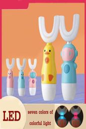 Children 360 Degrees Automatic Electric Toothbrush Battery U Type soft silicone Toothbrush For kids gift72663327970357