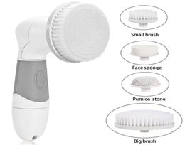 4 In 1 Electric Facial Cleanser Deep Cleansing Skin Care Blackhead Remover Washing Brush Massager Face Body Exfoliator Brushes7584812