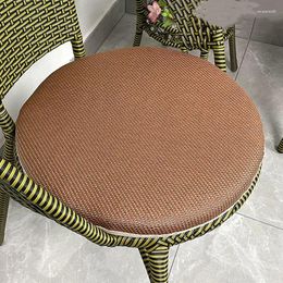 Pillow Round Rattan Seat Summer Cool Breathable Chair Mat Thicken Washable Floor Office Pads Stool Padding Non-Slip C
