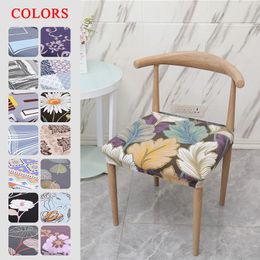 Chair Covers 1pc Elastic Cover Fabric Stretch Printed Cushion Modern Chairs Home Decoration