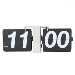 Wall Clocks Retro Flip Down Clock PVC Stainless Steel Battery Powered Mechanical Digital Automatic Desk For