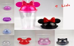 450ml Ear Bottles 15oz Clear Water Suitable Tumblers With Straw Child Mouse Acrylic Mug Cups Plastic Mouse Portable Lids Cute 9 Ea3956253