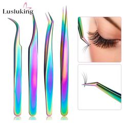 Eyelash Curler False Eyelash Extension Clip Pliers Eyebrow Tweezers for Hair Nail Art Soldering Lash Tongs Makeup Tools9581214