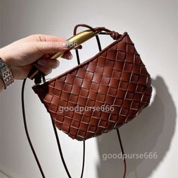 Top Women's Bags Woven Hand BottegVenet Mini Sardines Layer Sheepskin Purse Leather Designer Shoulder Diagonal Lady Bag XY9O