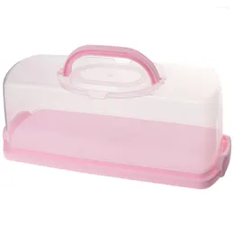 Storage Bottles Cake Containers Airtight Bread Bakery Boxes Plastic Loaf Cakes With Lids