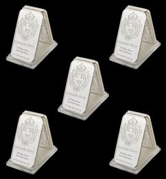 5pcs Rare 999 Fine Silver One Troy Ounce USA sdale Craft 1oz Silver Plated Metal Souvenir Bullion Bars7310358
