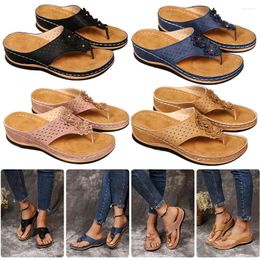 Casual Shoes Women Summer Sandals Comfortable Slip-On Flip Flops With Arch Support Platform For Dressy