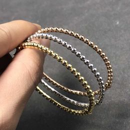 Peoples first choice to go out essential bracelet High round bead with gold plated 18k fashionable and couple with common vanley bracelet