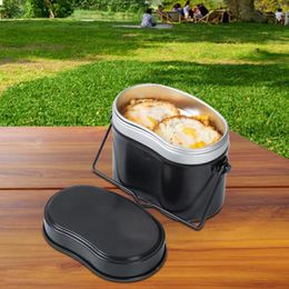 Dinnerware Aluminium Alloy Lunch Container With Snap Locks Bento Box Picnic
