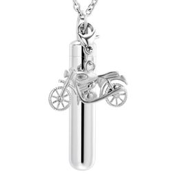 cremation Jewelry Pendant Hold Memorial Ashes Stainless Steel Cylinder Keepsake Urn Necklace1127148