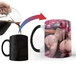 Mugs Customised 11oz Color-changing Coffee Cup Second Beauty Bikini Pattern Surprise Magic