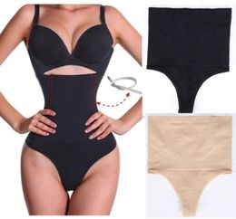 Women High Waist Panty Brief Body Shaper Tummy Control Belt Underwear Shapewear Belly Girdle Slimming Thong Panties1291111