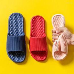 Slippers 2024 Unisex Summer Bathroom Women Men Sandals Indoor Non-Slip Couple Cute Slipper Floor Flip Flops