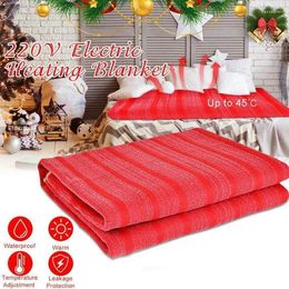 Blankets Electric Blanket Heater Double Body Warmer 145 115cm Heated Thermostat Heating 2 Level