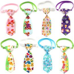 Dog Apparel 50 Pcs Easter Egg Groming Accessories Pet Product Adjustable Bow Tie Necktie Puppy Supplies
