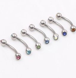 Eyebrow body jewelry mix 10 color 50pcs eyebrow ring banana ring eyebrow piercing jewelry2447880