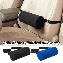 Pillow Lumbar Support Roller Office Chair Back Protector With Washable Cover Travel Relief Rolling Car