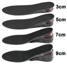 Height Increase Insoles Air Shoe Cushion Lift Insert Men Women 39cm Invisible Variable Insole Adjustable Cut Taller Support Pad 240429