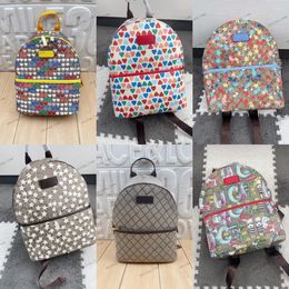 New Hot designer shoulder bag 2G canvas backpack Kids Stylish Small backpacks Classic Vintage Webs Stars Print Handbag Totes leather Shoulders Bags Book Pa