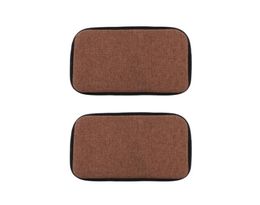 Set of 2 30x40cm Brown Home Chair Cushion Dining Chair Pads Easy To Care8948273
