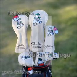 Fashion Other Golf Products Beige Fisherman Hat Golf Club Designer Wood Headcovers Driver Fairway Woods Cover PU Leather Head Covers Golf Putter 124