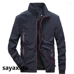 Men's Jackets Men Business Standing Collar Slim Fit Jacket Coat Casual Pilot Outwear Bomber