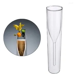 Wine Glasses 100ML For Creative Design Tall Toasting Double-Walled Champagne Flute Gi T5EF