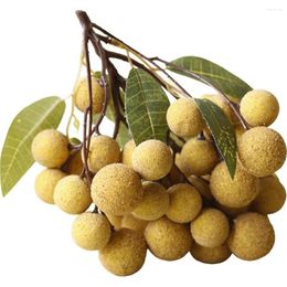 Party Decoration Fruit Model Prop Decor Simulated Adornment Artificial Longan Plastic Ornament Lifelike Fake Toy