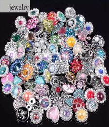 Noosa Jewellery Snaps Button Charm Bracelets Rhinestone Crystal Glasses Imitation Pearls Metal Hollow DIY Pendant Accessory Style 189179569
