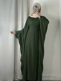 Ethnic Clothing Ramadan Eid Cotton Linen Abaya Turkey Islam Muslim Maxi Dress Prayer Clothes Women Kaftan Ka Caftan Robe Femme Musulmane T240510