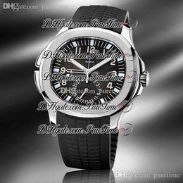 New 5164A-001 Steel Case 41mm Black Texture Dial A2813 Automatic Mens Watch Black Rubber Sports Watches 6 Style PTPP Puretime Pb289a1 275N