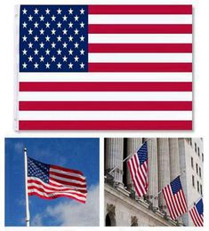 30pcs direct factory Whole 3x5Fts 90x150cm United States Stars Stripes USA US American Flag of America1460608