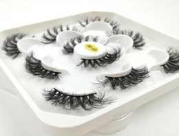 False Eyelashes 25Pairs 25 Mm 3d Mink Lashes Bulk Faux With Custom Box Wispy Natural Pack Short Wholes2161686