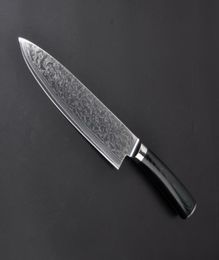 67layer VG10 damascus steel chef 8 inch Damascus kitchen knives Damascus knife high quality VG10 Japanese steel chef knife Micarta2788731